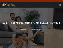 Tablet Screenshot of freshhomecleanings.com